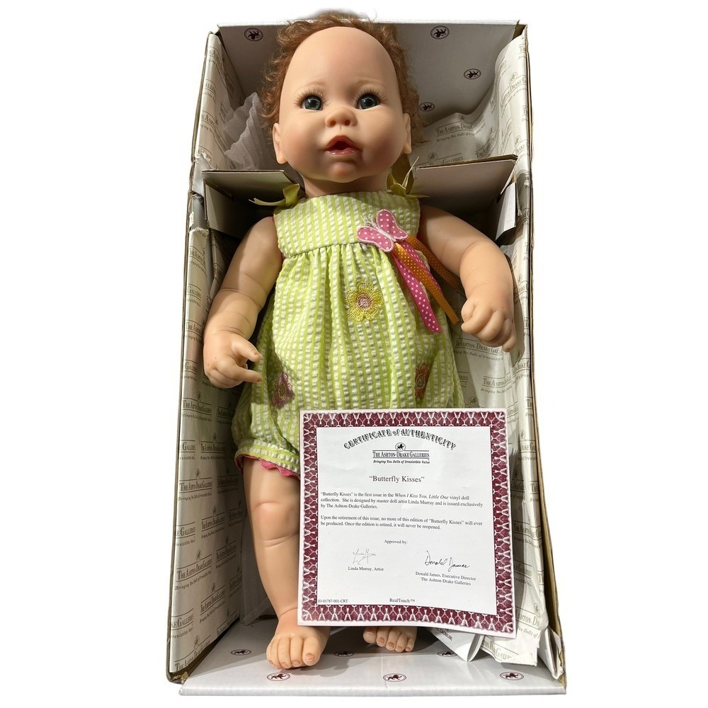 Ashton Drake‎ Galleries Butterfly Kisses Linda Murray Vinyl Doll